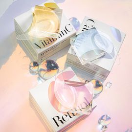 K-SECRET Advanced Regenerating Eye Gel Patches 60pcs (Retinol) / Vitamin C / Caffeine High-Potency Hydrogel Eye Patch for Wrinkles & Dark Circles _ Made in Korea